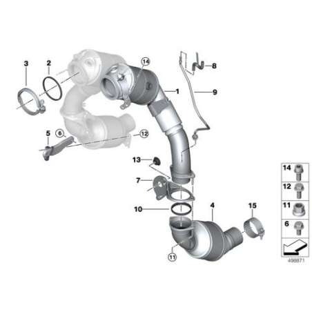 ES catalyseur proche du moteur