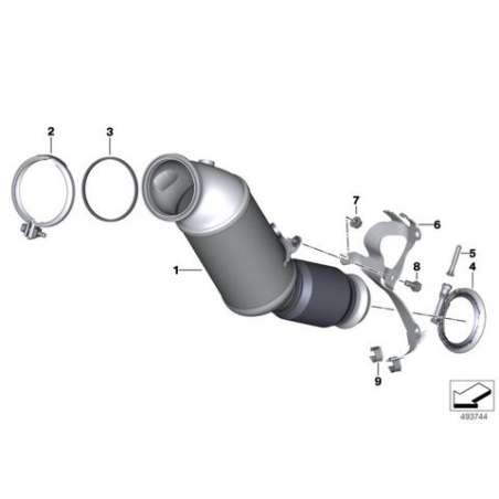 ES catalyseur proche du moteur