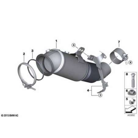 ES catalyseur proche du moteur