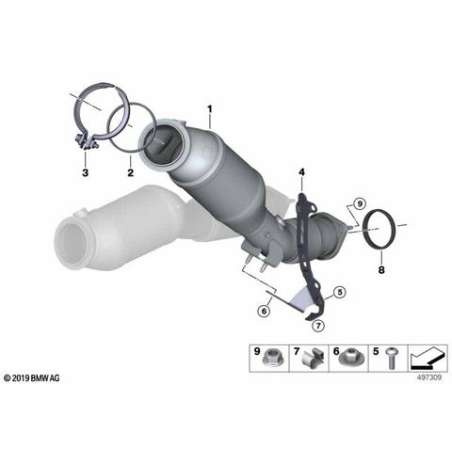 ES catalyseur proche du moteur