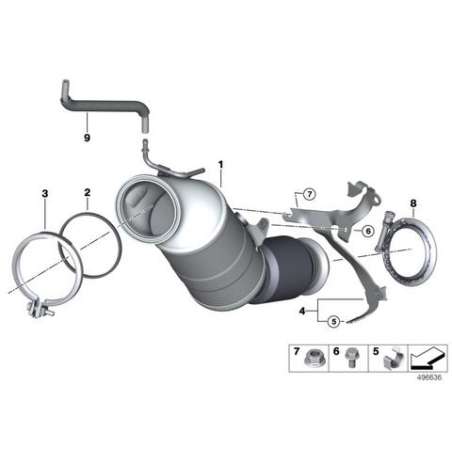 ES catalyseur proche du moteur