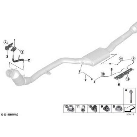 Sonde de température, gaz d'échapement