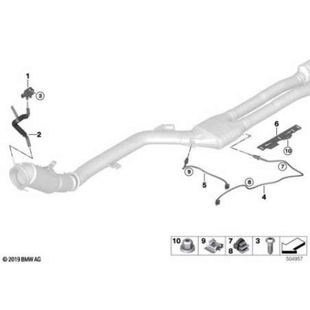 Sonde de température, gaz d'échapement
