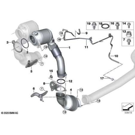 ES catalyseur proche du moteur