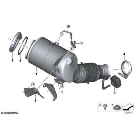 ES filtre à particules ess.proche moteur