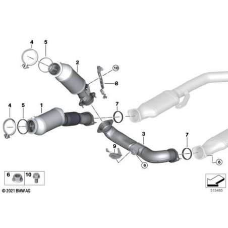ES catalyseur proche du moteur