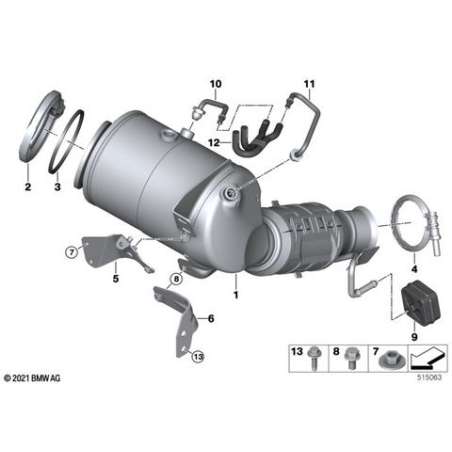 ES filtre à particules ess.proche moteur