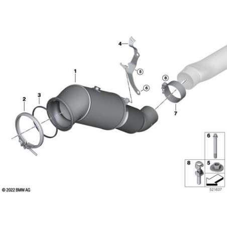 ES catalyseur proche du moteur