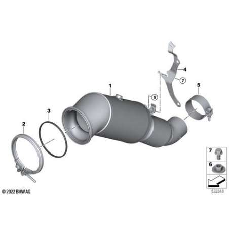 Catalyseur proche du moteur
