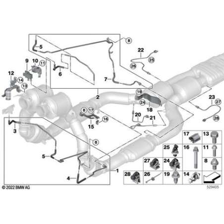 Sonde de température, gaz d'échapement