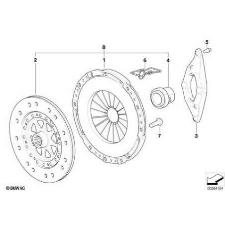 Jeu elements embrayage