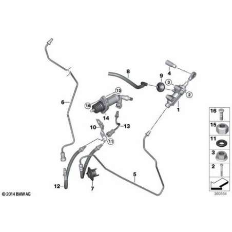 Cylindre émetteur d'embrayage