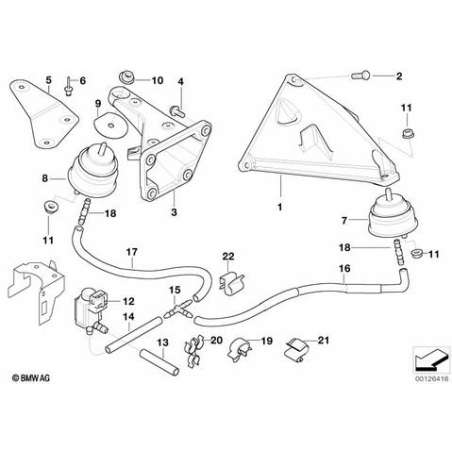 Longeron moteur, gauche