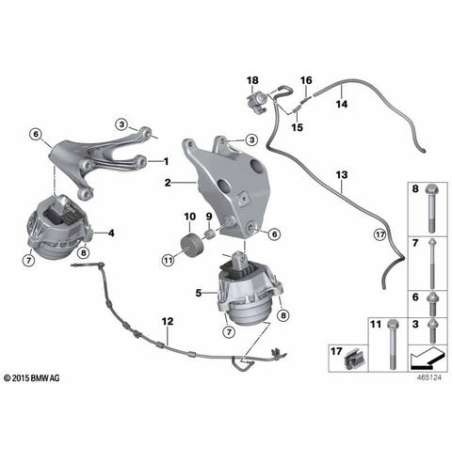 support moteur gauche
