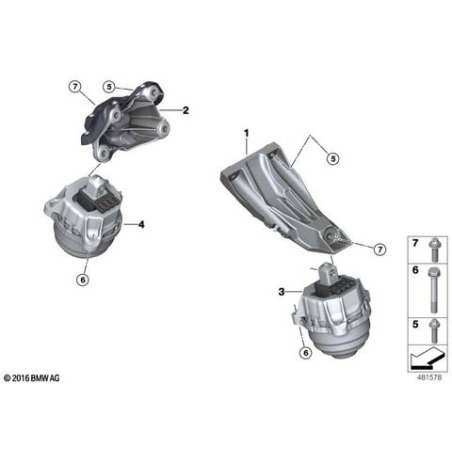 support moteur gauche