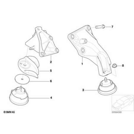 Longeron moteur, gauche