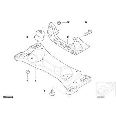 Adaptateur de traverse boîte de vitesses