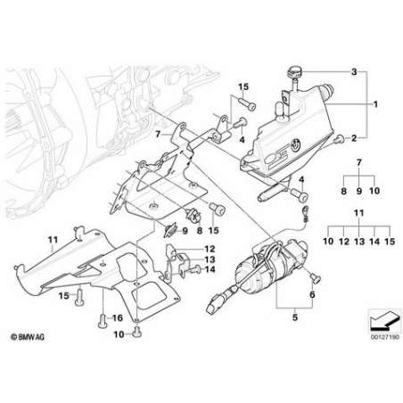 Jeu plaque de fixation pompe