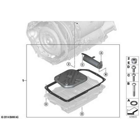 Kit rép. joint tori. accumulateur huile
