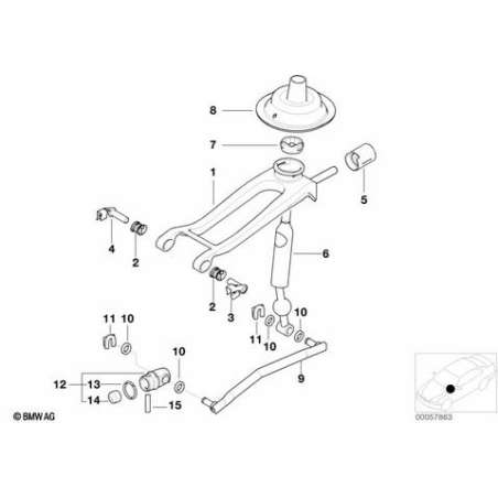 Bras de commande, traverse double