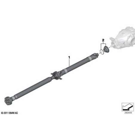 Arbre de transmission de bv automatique