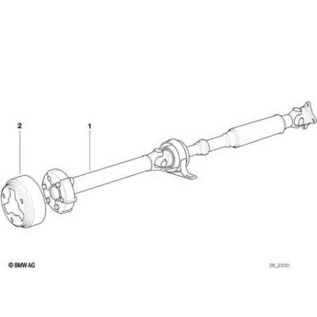 Arbre de transmission boite 5 vitesses