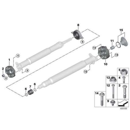 Palier intermediaire aluminium