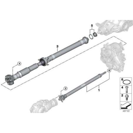 Arbre de transmission de bv automatique