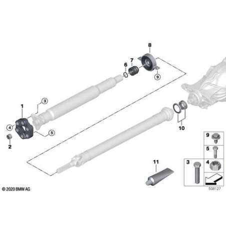 Palier central aluminium