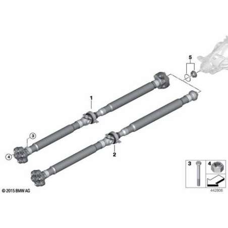 Arbre de transmission de bv automatique