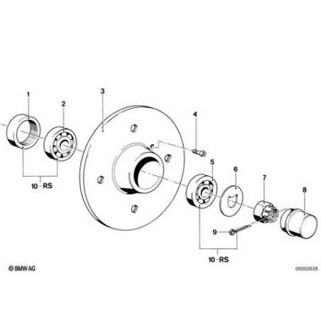 Necessaire reparation roulements de roue