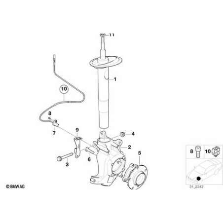 Jambe de suspension avant