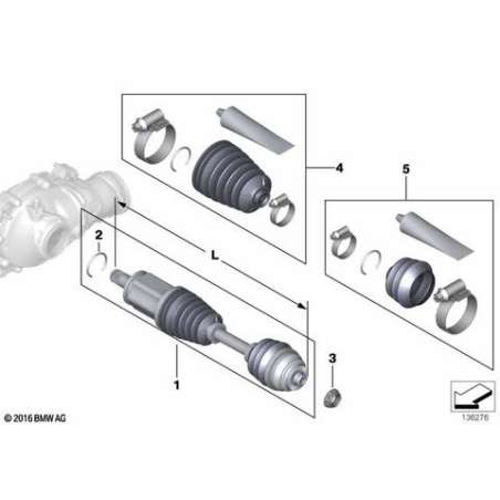 Necessaire reparation soufflet exterieur