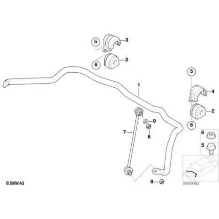 Support oscillant droit