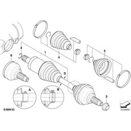 Necessaire reparation soufflet exterieur