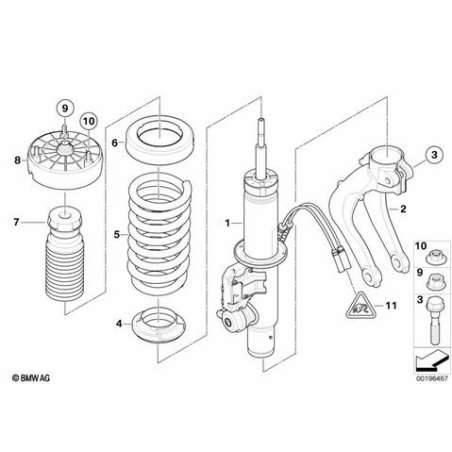 Jambe de suspension avant
