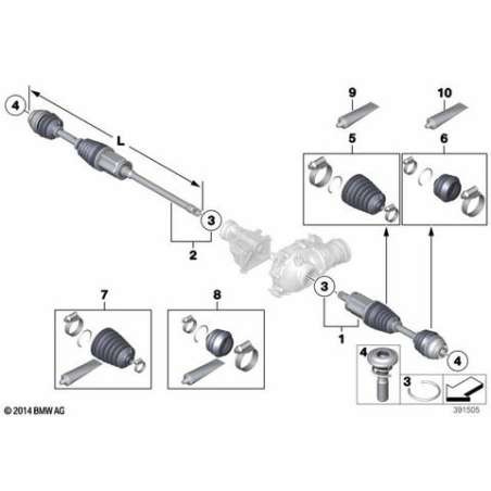 Necessaire reparation soufflet exterieur