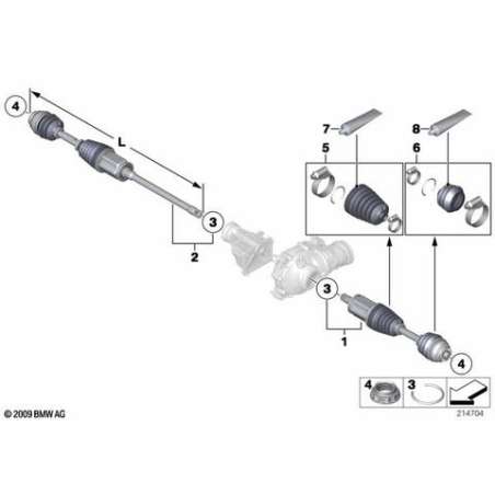 Necessaire reparation soufflet interieur