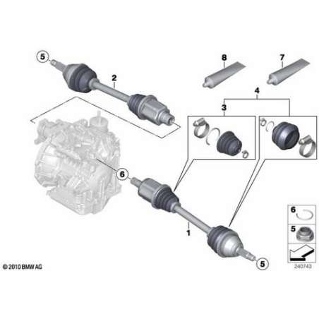 Necessaire reparation soufflet exterieur