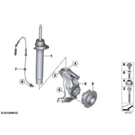 Jambe de suspension avant