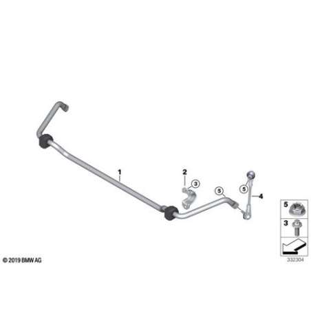 Support oscillant AV droite