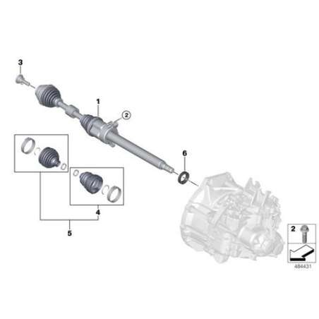 Necessaire reparation soufflet interieur