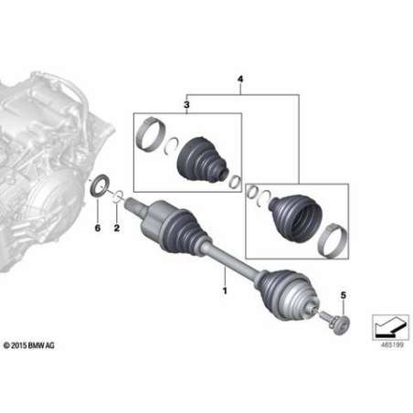 Necessaire reparation soufflet interieur