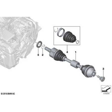 Necessaire reparation soufflet interieur