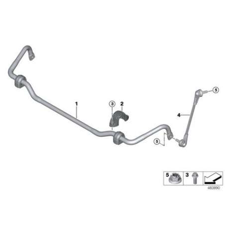 Support de fixation-barre stabilisatrice