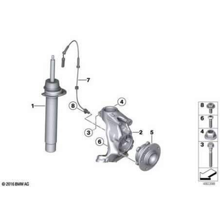 Jambe de suspension avant