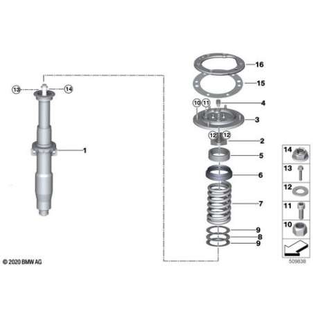 Jambe de suspension avant