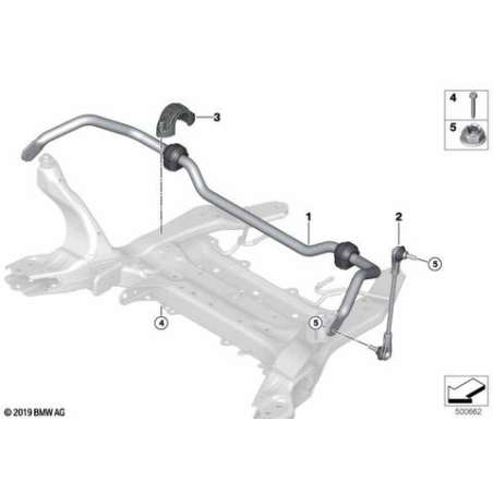 Support de fixation-barre stabilisatrice