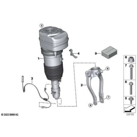 Câble adaptateur EDC essieu avant