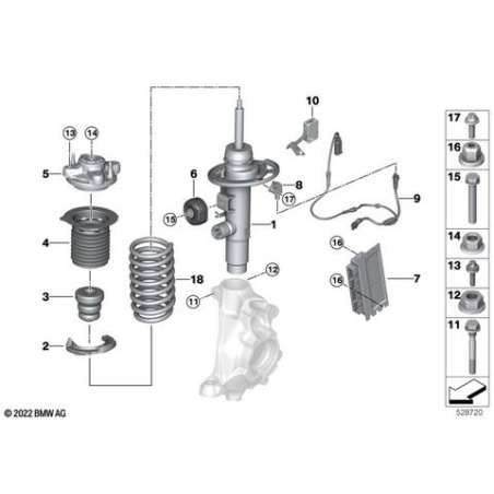 Damper jambe de suspension